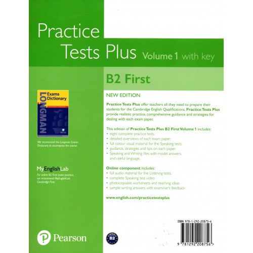 Cambridge English B2 First - (FCE) Practice Tests Plus 1 With Key